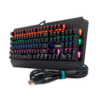 Teclado Con Cable USB Para Juegos Philips G413 Mecanico