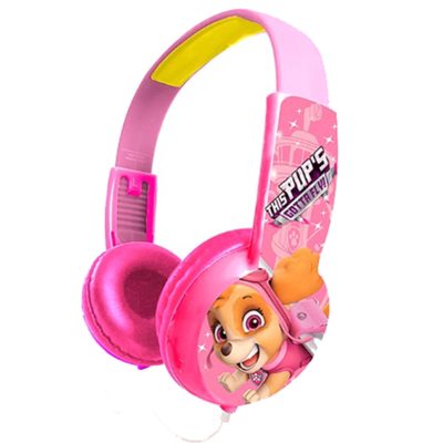 Audifonos Con Cable Diseño Paw Patrol Conexión 3.5mm Rosa