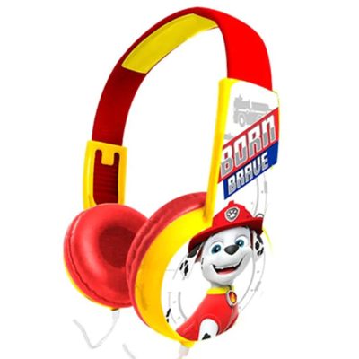 Audifonos Con Cable Diseño Paw Patrol Conexión 3.5mm Rojo