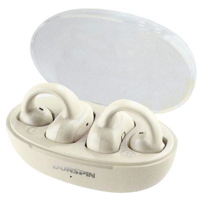 Audifonos Inalámbrico Bluetooth Deportivo Clip Oreja Blanco