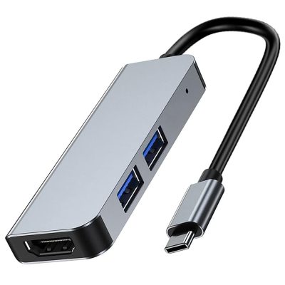 Adaptador USB-C 3 En 1 Hdtv Suport 4k+Usb2.0+Usb3