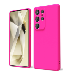 Carcasa Para Samsung S25 Ultra Goma - Fucsia