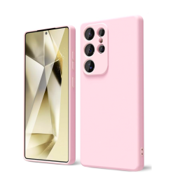 Carcasa Para Samsung S25 Ultra Goma - Rosa