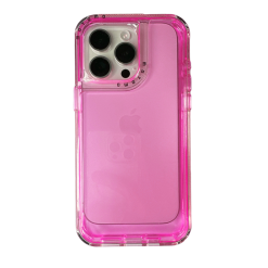 Carcasa Para iPhone 16 Antigolpes Space Colores - Fucsia