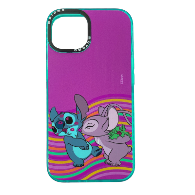 Carcasa Para iPhone 14 Pro Max Lilo y Stich/Angel Colores