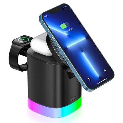 Estacion Base De Carga Inalambrica Carga Rapida 15W 3en1 T15