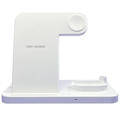 Estacion De Carga Inalambrica Magsafe Carga Rapida 4En1 15W