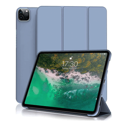 Fundas Smart Cover Para iPad Air 13 M2 2024 GrisAzul Sin Ran