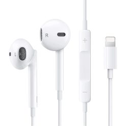 Audífonos Con Cable Compatibles Con Entrada iPhone Sin Gomas