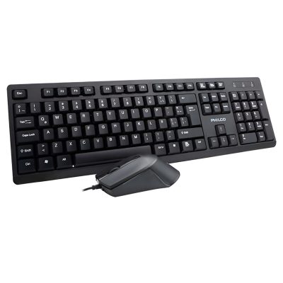 Combo Teclado Mouse Español Con Cable USB Philco 29PPRKIT34