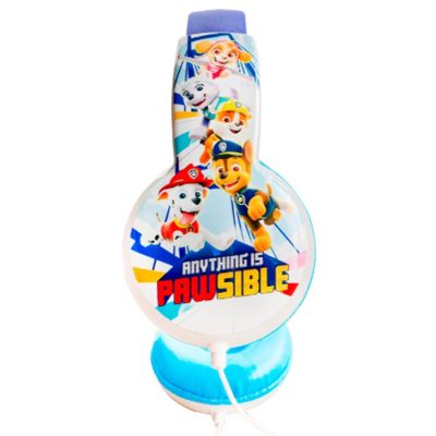 Audifonos Con Cable Diseño Paw Patrol Conexión 3.5mm Blanco