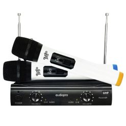 Kit De 2 Micrófonos Inalámbricos Karaoke Audiopro
