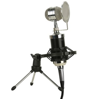 Kit Micrófono Condensador B5-Pro Studio 9060 Negro