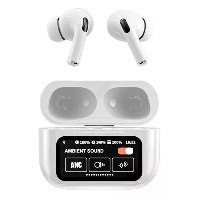 Audifonos Inalámbrico Bluetooth Pantalla Touch Blanco