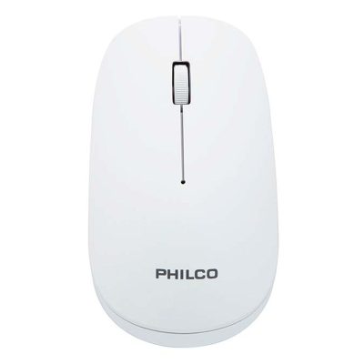 Mouse Inalambrico Philco Con Receptor USB 1600 DPI Blanco