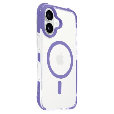 Carcasa Transparente Borde Color Para IPhone 16 Magsafe