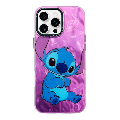 Carcasa Funda Para IPhone 16 Pro Max Lilo y Stich Tornasol