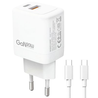 Cargador Telefono Puerto Usb 18W PD 20W Con Cable Usb USB-C