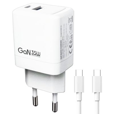 Cargador Telefono Puerto Usb 30W PD 35W Con Cable Usb Type C