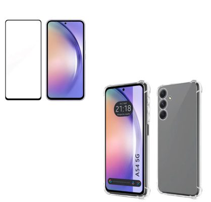 Carcasa Lamina Vidrio Transparente Para Samsung  A54 5G