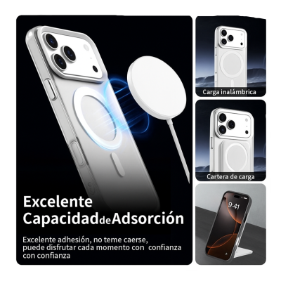 Carcasa Transparente Para iPhone 17 Pro Max Magsafe