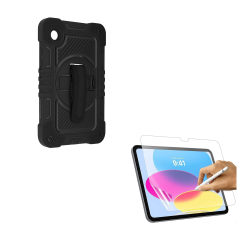 Funda Tipo Armadura 360 Lamina Clear Para Samsung Tab A9 8.7
