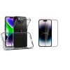 Carcasa Trasparente Antigolpe Para iPhone 14 + Lamina Vidrio