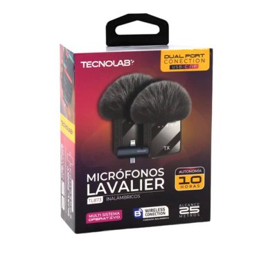 Micrófono solapa inalámbrico 2e1 USB-C Compatible Con iPhone