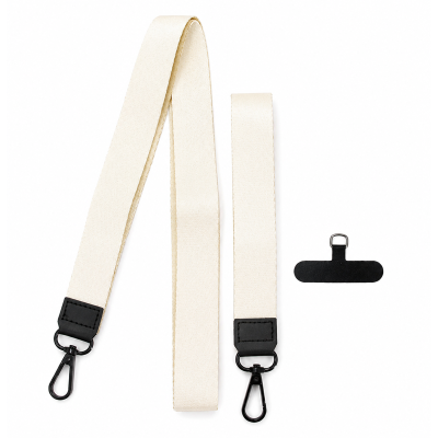 Strap Colgante para Carcasa Celular Universal Doble Beige