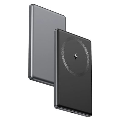 Power Bank Magnetica Compatible Con iPhone Con 5000 Mah Gris
