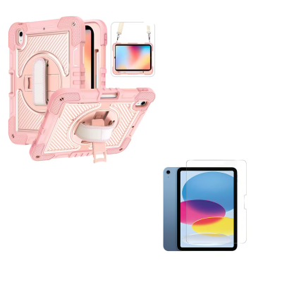 Funda Antigolpe 360 Para IPad 10.9 Decima Gene Lamina Vidrio